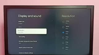 SONY Smart Google TV : How to Change Screen Resolution HD, FULL HD, 4K