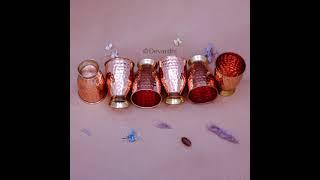 Pure Copper Bedroom Jars by Devardhi | Premium Gifting Collection