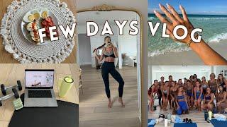 few days vlog: FORM event, Honey Drop Day, switching up workouts, etc.