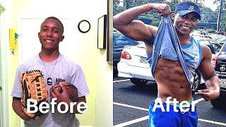 SKINNY TO MUSCLE TRANSFORMATION | (#MOTIVATION)