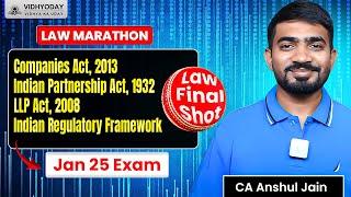 Law Final Shot Part 2 l Law Marathon | By CA Anshul Jain | Vidhyoday