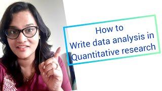 How to write methodology section in research paper | data analysis | Quantitative research