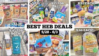 BEST HEB DEALS | 30 EASY DEALS TO SAVE MONEY ON GROCERIES & HOUSEHOLD ESSENTIALS | 5/28 - 6/3