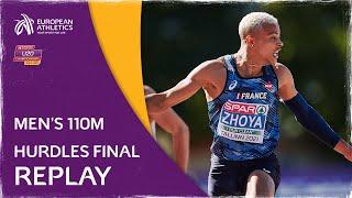 ZHOYA ZOOMS to Men's 110m Hurdles Victory - European U20 Championships Tallinn 2021