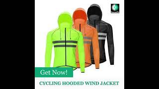 Cycling Hooded Windbreaker Jacket #Shorts