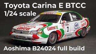 Toyota Carina E BTCC 1/24 scale model build, Aoshima B24024