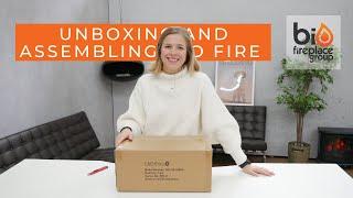 Black Table Top Bio Fireplace Unboxing & Assembly | Bio Fireplace Group