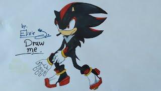 تعليم رسم شادو للأطفال  | How to draw Shadow he Hedgehog | Shadow nasıl çizilir