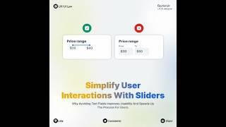 Say No to Fields! Use Sliders for Better UX  #UIDesign #UXTips #darkui #uitemplates #ui #uitrends