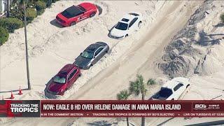 'It looks like a snow storm!': Pinellas Beaches buried in sand after Helene's record storm surge