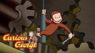 George Fixes the Big Clock  Curious George  Kids Cartoon  Kids Movies