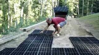 Andrew's Green Grass Driveway-Ecoraster [StabiliGrid] Installation