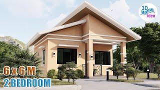 Php 1 Million | SMALL HOUSE DESIGN ( 36 Sqm) with 2 Bedroom