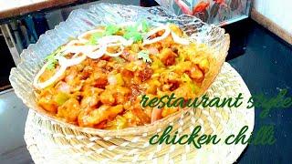 Restaurant style chicken chilli recipe by syed Maria's kitchen 