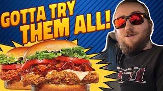 Burger King's Royal Crispy Chicken Sandwich | TRYING THEM ALL