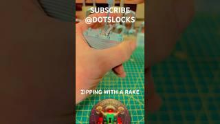 (325) ZIPPIN WITH A RAKE (part 2) #lockpicking #locksport #lockpickingadventures #locks #edc