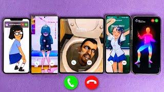 iPhone PM14 + XS Max vs Samsung Z Fold 3 + Z Flip 3 + Note 20 Ultra Incoming Call at The Same Time