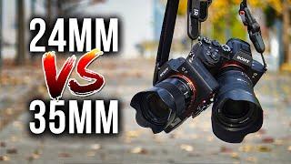 24mm VS 35mm Lenses for Travel Landscape & Street Photography!