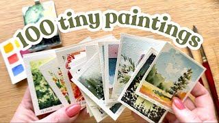 My best tips for painting tiny paintings - let's paint 100 in a year together!