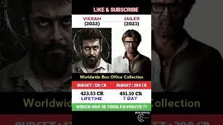 JAILER vs VIKRAM Day 7 Collection #shorts #ytshorts #jailer #rajnikanth #vikram #suriya