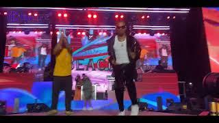 Poco Lee VS SoftMadeIt Legwork Challenge At Wizkid's Vibes On The Beach Concert