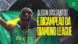 ALISON DOS SANTOS É BICAMPEÃO DA DIAMOND LEAGUE