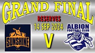 WFNL Reserves - Sunshine v Albion - GRAND FINAL on 14 September 2024 at Pennell Reserve