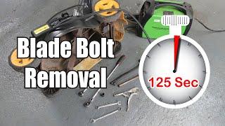 Mower Blade Bolt Stuck