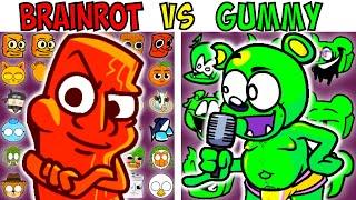 ALL BRAINROT VS GUMMY BEAR TEST | FNF Character Test | Gameplay VS Playground