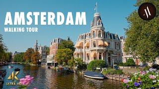 Gorgeous Amsterdam, Netherlands • Walking Tour (3 Hours) • 4K