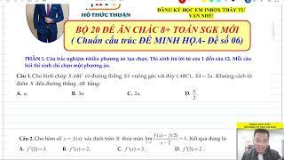 ĐỀ NẮM CHẮC 8+ VÀ CHỐNG SAI NGU TOÁN SIÊU HAY ( Đề số 06)