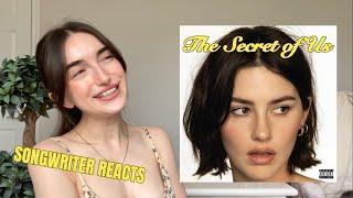 HER BEST ALBUM?!?! | Songwriter reacts to The Secret of Us - Gracie Abrams Album Reaction