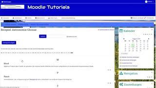 Moodle 3.x Aktivität Glossar