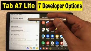 Samsung Tab A7 Lite: Top 7 Developer Options - Hidden Features for Better Performance