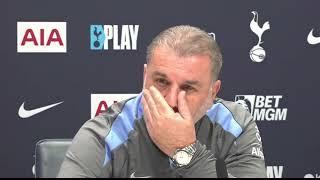 "TENTH AT CHRISTMAS? NO!" EMBARGOED PRESS CONFERENCE Ange Postecoglou Man City v Tottenham