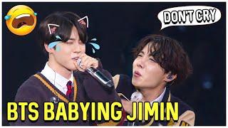 BTS Babying Jimin  BTS Can't Handle His Cuteness