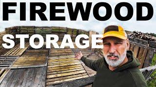 INCREDIBLE NEW FIREWOOD STORAGE FACILITY - IN THE WOODYARD!