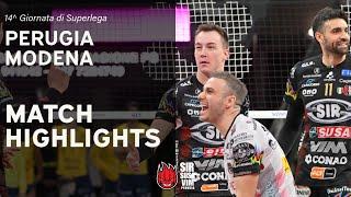 Sir Susa Vim Perugia vs. Valsa Group Modena - VBW - SuperLega - Match Highlights