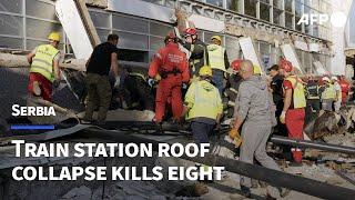 Roof collapse kills eight at Serbian train station | AFP