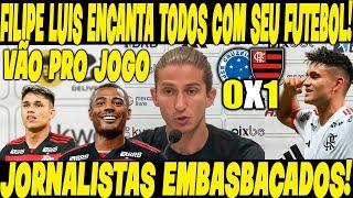 FILIPE LUÍS ENCANTA TODOS OS JORNALISTAS NA SALA DE COLETIVA PÓS-JOGO: FLAMENGO 1-0 CRUZEIRO!