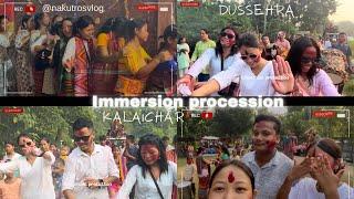 Immersion of the Durga Idol ️ | Durga Puja | Dussehra | Kalaichar | Nakutrosvlog |