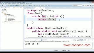 static method in java | static method in java with example