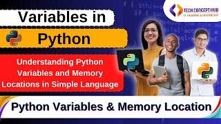 Exploring Python Variables and Memory Allocation  | Python List Tutorial  | Tech Concept Hub.