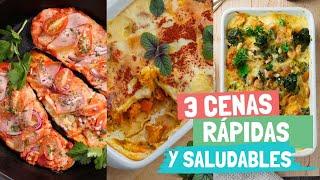 3 CENAS RÁPIDAS Y SALUDABLES | PEQUERECETAS