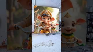 Ganpati Bappa drawing photo  #shorts #youtubeshorts #viralshorts #ganesh #ganpatibappamorya