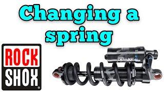 How To Change a spring on a Rock Shox coil shock