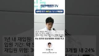 [1분 건강백서] 심부전 환자, 44%는 1년 내 재입원한다│일산백병원 순환기내과 고규용 교수
