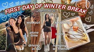 FIRST DAY OF WINTER BREAK | Vlogmas Day 21