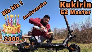 KUKIRIN G2 MASTER3/20 anniv 2000 abo [4K 60fps]  #kukirin #g2master #rider TROTTINETTE ÉLECTRIQUE