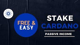 How to Stake ADA Cardano in Atomic Wallet Free-Earn Passive Income